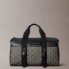Borsa da viaggio in jacquard con emblema Borsa da viaggio in jacquard con emblema