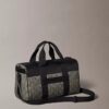 Borsa da viaggio in jacquard con emblema Borsa da viaggio in jacquard con emblema