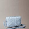 Borsa fotografica in Denim con logo su tutta la superficie Borsa fotografica in Denim con logo su tutta la superficie