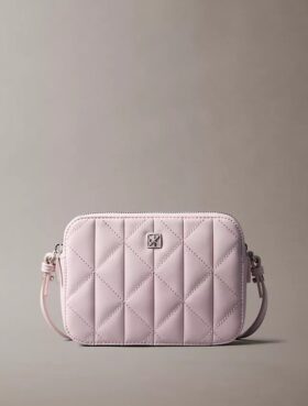Borsa per fotocamera con logo trapuntato