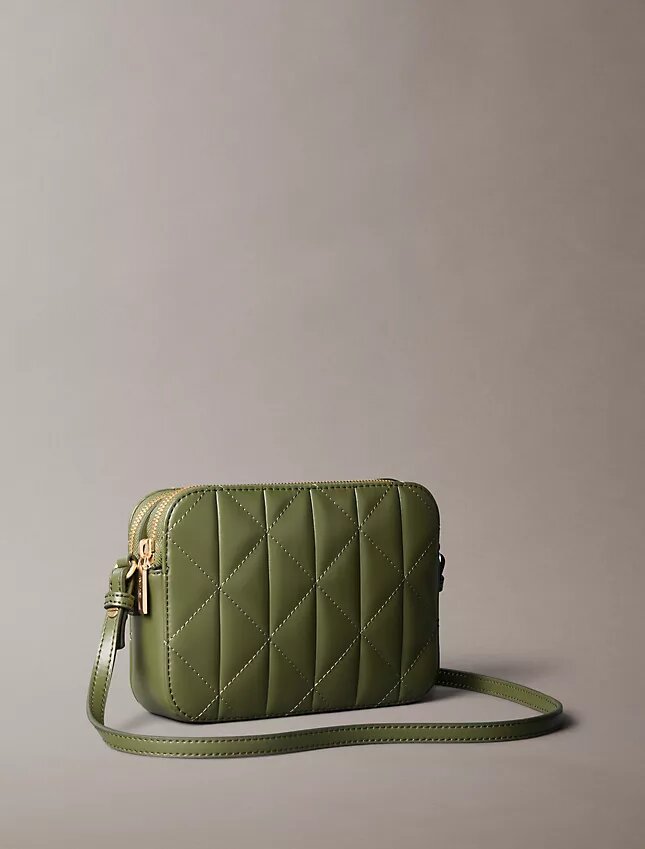 Borsa per fotocamera con logo trapuntato Borsa per fotocamera con logo trapuntato