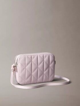 Borsa per fotocamera con logo trapuntato
