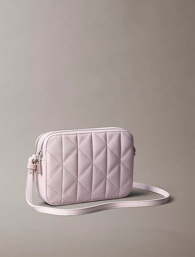 Borsa per fotocamera con logo trapuntato Borsa per fotocamera con logo trapuntato