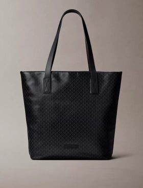 Borsa tote con logo a tutto campo