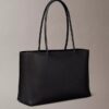 Borsa tote con logo Emblem traforato Borsa tote con logo Emblem traforato