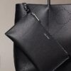 Borsa tote con logo Emblem traforato Borsa tote con logo Emblem traforato