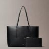 Borsa tote con logo laminato Borsa tote con logo laminato