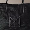 Borsa tote grande in rete con logo