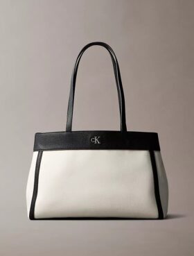 Borsa tote media in tela Monogram