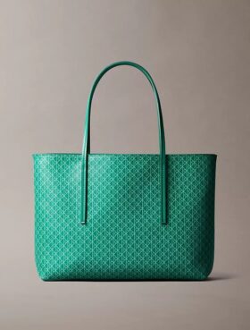Borsa tote piccola con logo emblema su tutta la superficie e tasca interna