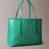Borsa tote piccola con logo emblema su tutta la superficie e tasca interna Borsa tote piccola con logo emblema su tutta la superficie e tasca interna