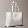 Borsa tote piccola con logo emblema su tutta la superficie e tasca interna Borsa tote piccola con logo emblema su tutta la superficie e tasca interna