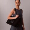 Borsa tote piccola in rete con logo Borsa tote piccola in rete con logo