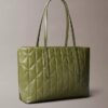Borsa tote piccola trapuntata con logo Borsa tote piccola trapuntata con logo