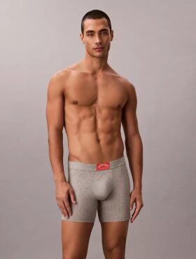 Boxer aderenti in cotone a costine Heritage