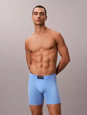 Boxer aderenti in cotone a costine Heritage