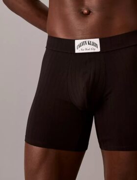 Boxer aderenti in cotone a costine Heritage