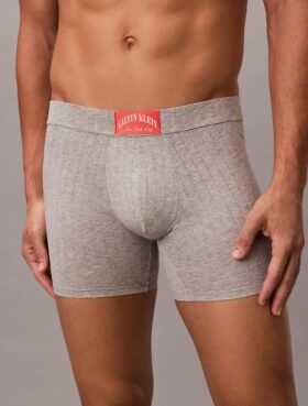 Boxer aderenti in cotone a costine Heritage
