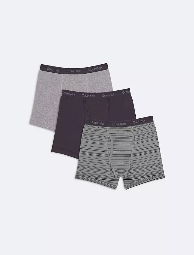 Boxer aderenti in cotone Cotton Stretch con logo per bambini, confezione da 2 Boxer aderenti in cotone Cotton Stretch con logo per bambini, confezione da 2