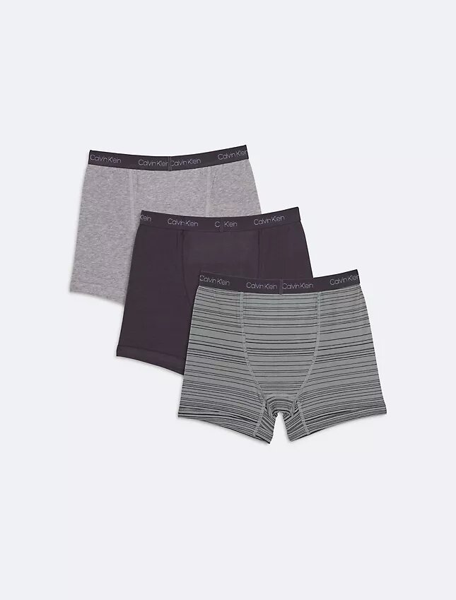 Boxer aderenti in cotone Cotton Stretch con logo per bambini, confezione da 2 Boxer aderenti in cotone Cotton Stretch con logo per bambini, confezione da 2