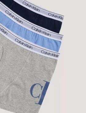 Boxer aderenti in cotone Cotton Stretch con Monogram per bambini, confezione da 3