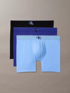 Boxer aderenti in cotone Cotton Stretch con monogramma grafico, confezione da 3