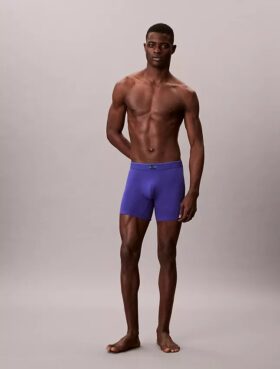Boxer aderenti in cotone Cotton Stretch con monogramma grafico, confezione da 3