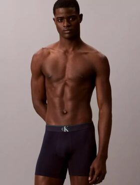 Boxer aderenti in cotone Cotton Stretch con monogramma grafico, confezione da 3