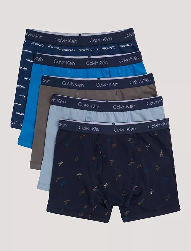 Boxer aderenti in cotone Cotton Stretch per bambini, confezione da 5 Boxer aderenti in cotone Cotton Stretch per bambini, confezione da 5