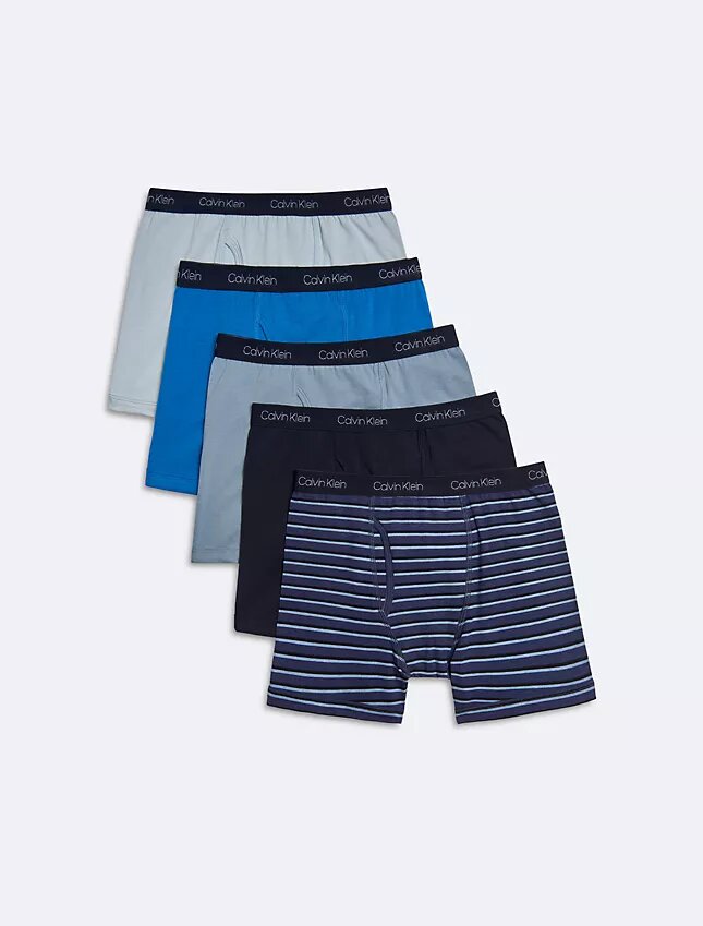Boxer aderenti in cotone Cotton Stretch per bambini, confezione da 5 Boxer aderenti in cotone Cotton Stretch per bambini, confezione da 5
