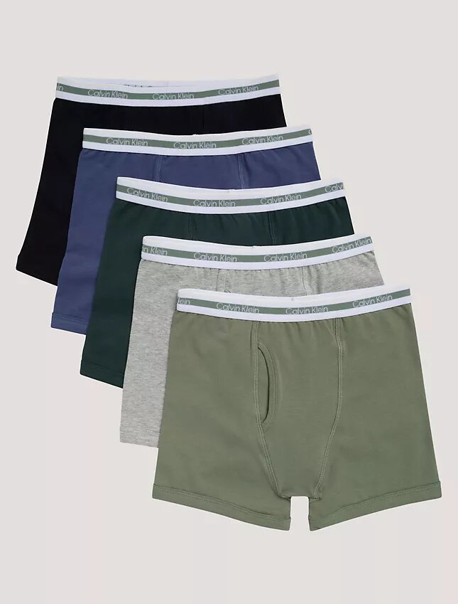 Boxer aderenti in cotone Cotton Stretch per bambini, confezione da 5 Boxer aderenti in cotone Cotton Stretch per bambini, confezione da 5