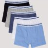 Boxer aderenti in cotone Cotton Stretch per bambini, confezione da 5 Boxer aderenti in cotone Cotton Stretch per bambini, confezione da 5