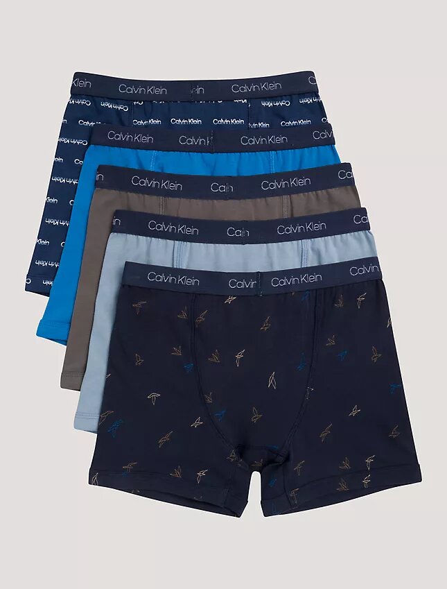 Boxer aderenti in cotone Cotton Stretch per bambini, confezione da 5 Boxer aderenti in cotone Cotton Stretch per bambini, confezione da 5