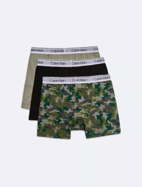 Boxer aderenti in cotone elasticizzato per bambini, confezione da 3