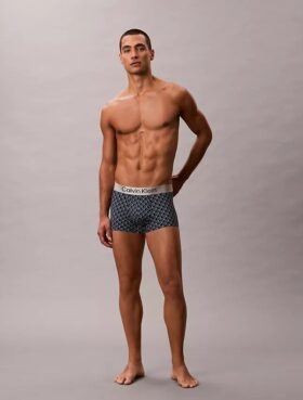 Boxer elasticizzato Low Rise Trunk in microfibra spazzolata