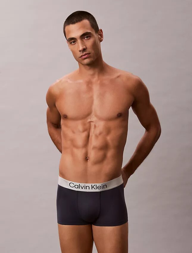 Boxer elasticizzato Low Rise Trunk in microfibra spazzolata Boxer elasticizzato Low Rise Trunk in microfibra spazzolata