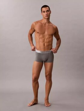 Boxer elasticizzato Low Rise Trunk in microfibra spazzolata