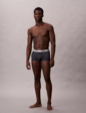 Boxer elasticizzato Low Rise Trunk in microfibra spazzolata