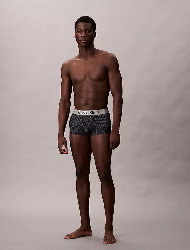 Boxer elasticizzato Low Rise Trunk in microfibra spazzolata Boxer elasticizzato Low Rise Trunk in microfibra spazzolata