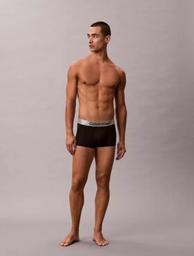 Boxer elasticizzato Low Rise Trunk in microfibra spazzolata