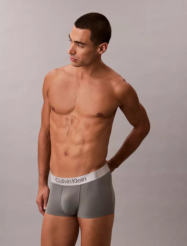 Boxer elasticizzato Low Rise Trunk in microfibra spazzolata Boxer elasticizzato Low Rise Trunk in microfibra spazzolata