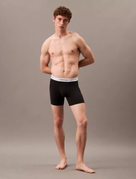 Boxer Icon in cotone Cotton Stretch, confezione da 3 Boxer aderenti