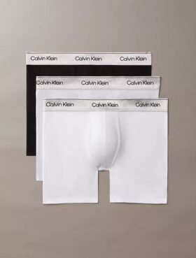 Boxer Icon in Cotton Stretch metallizzato, confezione da 3 Boxer aderenti