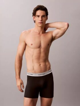 Boxer Icon in Cotton Stretch metallizzato, confezione da 3 Boxer aderenti