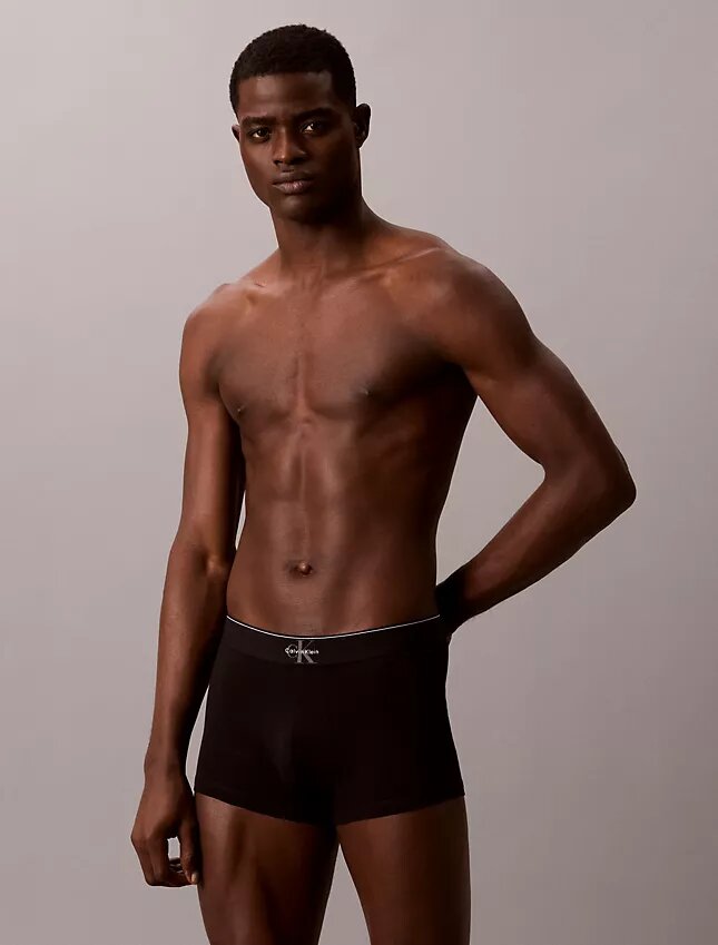 Boxer in cotone Cotton Stretch con Monogram grafico, confezione da 3 Boxer in cotone Cotton Stretch con Monogram grafico, confezione da 3