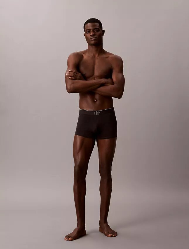 Boxer in cotone Cotton Stretch con Monogram grafico, confezione da 3 Boxer in cotone Cotton Stretch con Monogram grafico, confezione da 3