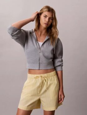 Boxer in popeline di cotone a righe
