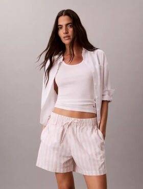 Boxer in popeline di cotone a righe