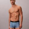 Boxer Low Rise Trunk in microfibra con grafica Monogram Boxer Low Rise Trunk in microfibra con grafica Monogram