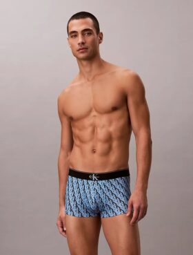 Boxer Low Rise Trunk in microfibra con grafica Monogram